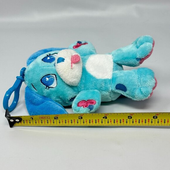 Wuggle Pets Plush Dog Blue Backpack Clip 6 Inch Stuffed Toy Charm Cards - Picture 10 of 10